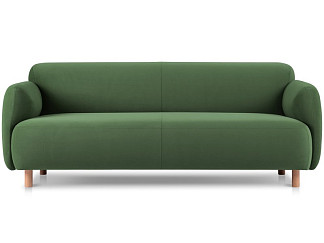 Диван прямой Пайпел-3 Велюр Оливковый