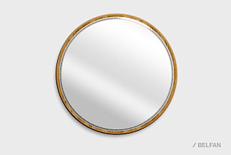 Зеркало настенное "Уоллстрит" (круглое); к-бейц-масло