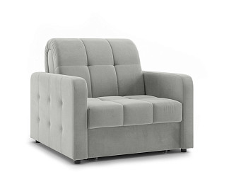 Орматек Диван-кровать Berlin Hard (Ткань: Велюр Happy 900 Светло-серый) 80x200