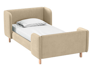 Детская кровать Анджи 80 Вельвет Бежевый