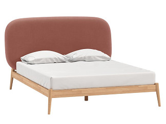 Кровать Саоми-Wood 180 Velvet Corall