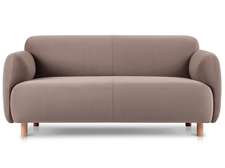 Диван прямой Пайпел Велюр Кофейный