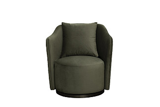 Кресло Verona вращающееся, велюр т.зеленый Colt1011-TZEL/бронза 70*77*80см