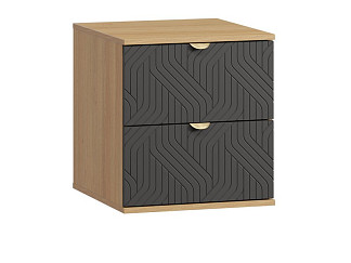 Тумба прикроватная Монблан 47x53 Косы Графитовый