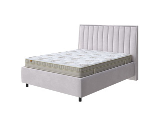 Кровать Majesty с ПМ + Матрас Millenium (Ткань: Велюр Casa Лунный) 180x200