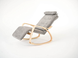 Кресло Массажное кресло Ormatek Massage Home Rocker (Экокожа светло-серое) 123x34