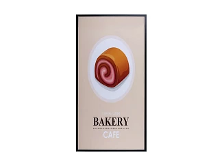 Картина интерьерная Bakery Caf? 20х40см