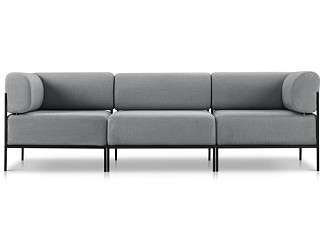 Диван модульный Нолан 3 Шенилл Серый