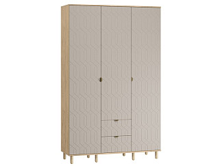 Распашной шкаф Теджонс 3-139x224 Деко ​Латте/Дуб Ирландский