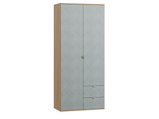 Распашной шкаф Монблан 2-93x215 Косы Мятный