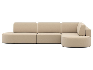Диван модульный Спейс-М 3 Velvet Beige