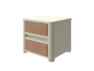 Тумба Орматек Wood Soft (Ткань: Микрофибра Слоновая кость (сосна) с брашированием/Diva Миндаль (303)) 45x40