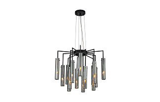 Подвесная люстра Orgel (чёрный) D555*H435/1635 15*G9*25W
