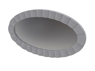 Зеркало Verda настенное Classic (Ткань: Микровелюр Manhattan Платина) 119x5