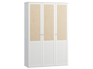 Распашной шкаф Алвис 3-137x210 Белый