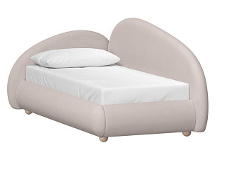 Кровать Табия 120 Шенилл Светло-розовый