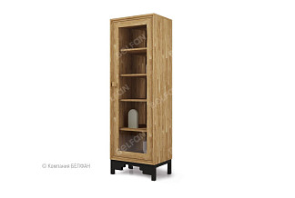 Витрина 1-но дв. "Cube Design" (правая); бейц-масло