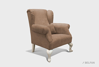 "Шоттэ" кресло; нераскл.; 12; слоновая кость; Manhattan 30 (33330)+Manhattan 30 (33330); (гр.5/ТД)