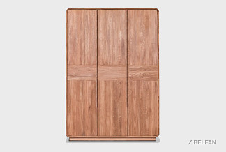 Шкаф для одежды 3-х дверный "Монблан"; американский орех