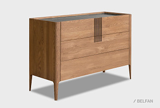 Комод "Бергамо" 3; американский орех