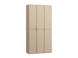 Распашной шкаф Флавир 3-120x250 Рогожка Бежевый