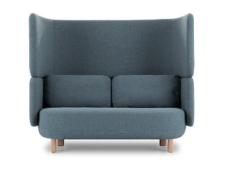 Диван прямой Тут Рядом Космос Рогожка Голубой