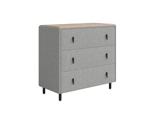 Комод Орматек Sofix (Шенилл/ЛДСП Piano 19 Арктический серый/Бунратти) 92x46
