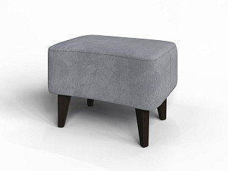 Пуфик Verda Банкетка Leon (Ткань: Микровелюр Laska 06 Серый мох (Verda)) 59x42