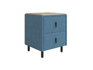 Тумба Орматек Sofix (Шенилл/ЛДСП Piano 14 Королевский синий/Бунратти) 45x45