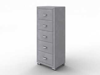 Комод Орматек OrmaSoft 2 (5 ящиков) (Ткань: Микровелюр Laska 05 Утренний туман) 50x40