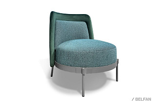 "Ливио" кресло; нераскл.; серебро; Harmony 13+Tiffany 38 (гр. 2 /МТХ)