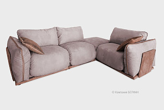 "Ferre" диван 3-х местный с пуфом; нераскл.; 1L+10+18+1R; правый; Infinity 14+Enzo 236 (гр. 2/МТХ+СМ)