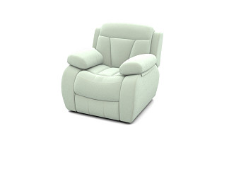 Кресло Орматек с ящиком Манчестер (Ткань: Экозамша Breeze Ivory) 106x104