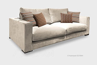 "Мэттью" диван 3-х местный; раскл.; 3М; "Тик-так" (1960x1400); чёрный; Aphrodite 02+Scandinavia Maris 08+Scandinavia Temple 08 (гр.5/МТХ+ТД)