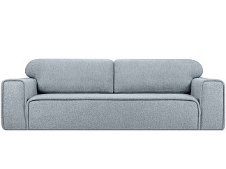 Диван прямой Виена Bucle Silver