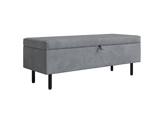 Пуфик Орматек Банкетка Sofix (Велюр Sohu Сталь) 122x46