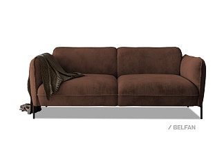 "Alex" диван 3-х местный; раскл.; 3М; "Тик-так" (2000x1500); металл черный; Sand 06 (гр. 2/МТХ)