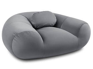 Пуф Тут Рядом Красавчик Мини Велюр Светло-серый