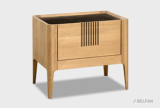 Тумба прикроватная "Бергамо"; дуб натуральный