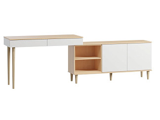 Стол-тумба Элвуд 250x78 Белый