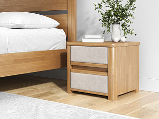 Тумба Орматек Wood Soft (Ткань: Рогожка Антик (сосна) с брашированием/Nice Латте) 45x40