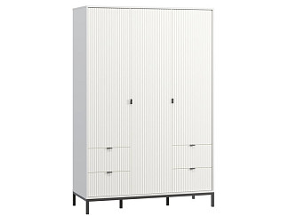 Распашной шкаф Трейвис 3-137x205 Белый