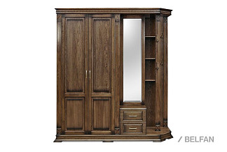 Шкаф комбинированный "Верди Люкс" 1; дверь слева; венге