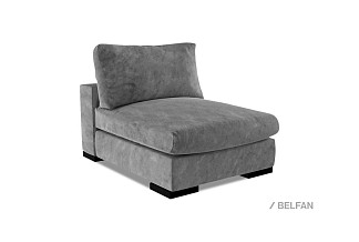 "Lofft" секция 1-но местная без подлокотников; 10; венге; Atlanta vision (30955(0))+Atlanta vision (30955(0)); (гр. 1)