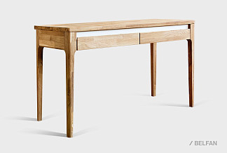 Стол туалетный "Уоллстрит"; к-бейц-масло, ф-бейц-масло, вст-белый