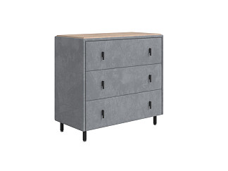 Комод Орматек Sofix (Велюр/ЛДСП Sohu Сталь/Бунратти) 92x46