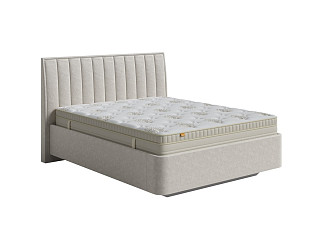 Кровать Fly Majesty с ПМ + Матрас Comfort Up Middle Plus (Ткань: Велюр Gratta 1 Шампань) 200x200