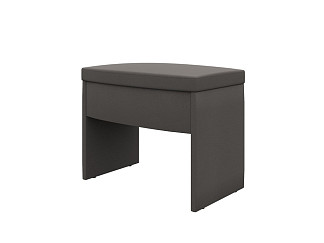 Пуфик Орматек Пуф Vittoria (Ткань: Велюр Forest 520 Темно-серый) 57x39