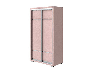 Шкаф Орматек Шкаф-купе 2х дв Orma Soft 2 (без зеркал) (Ткань: Велюр Ultra Розовый мусс) 119x60