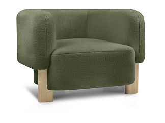 Кресло Арклоу Мех Оливковый